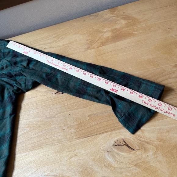 BLU PEPPER SOFT LIGHTWEIGHT FLANNEL SHIRT BUTTON FRONT PLAID RUSTIC CASUAL NWT S - Picture 12 of 12